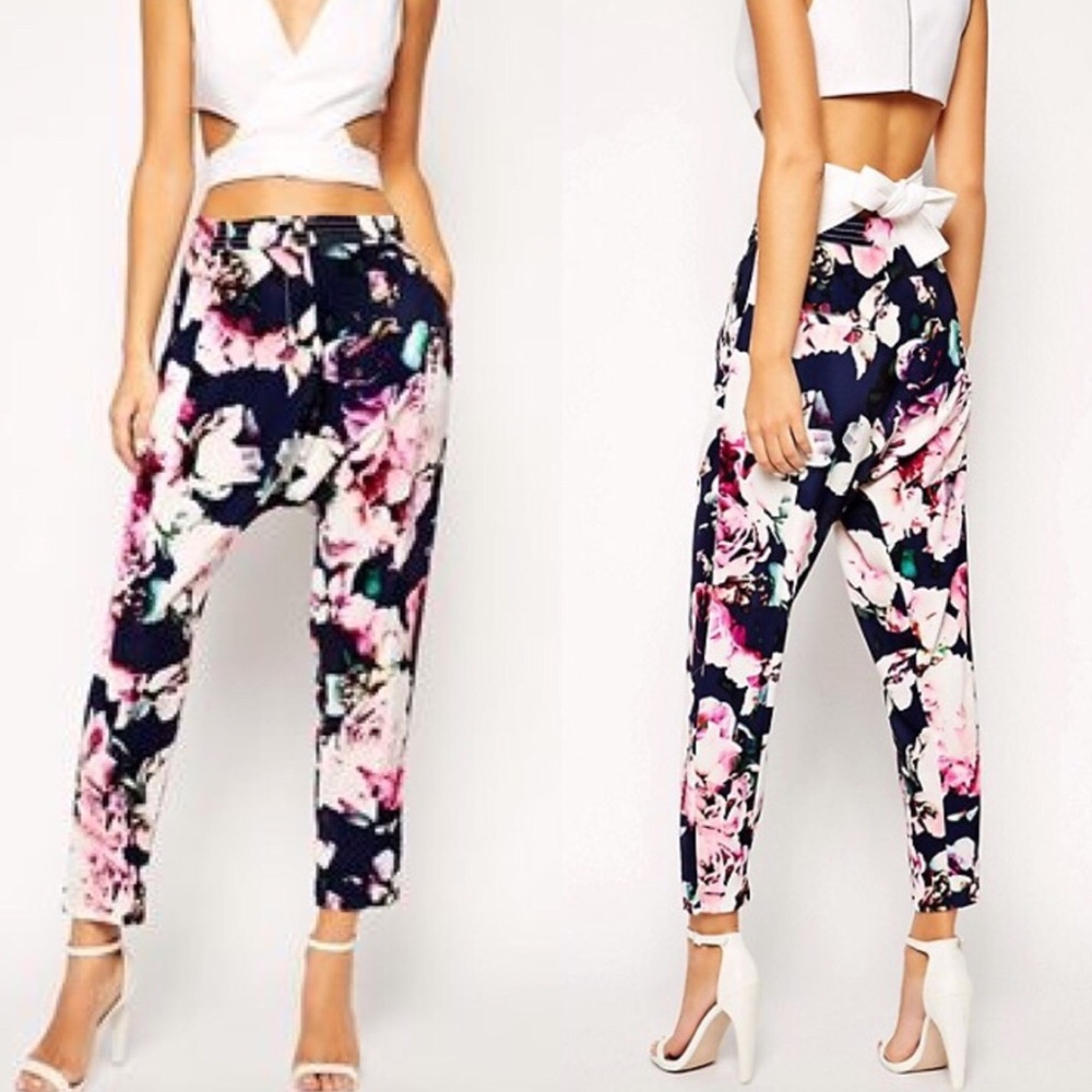 Finders Keepers shake it out pants in floral print